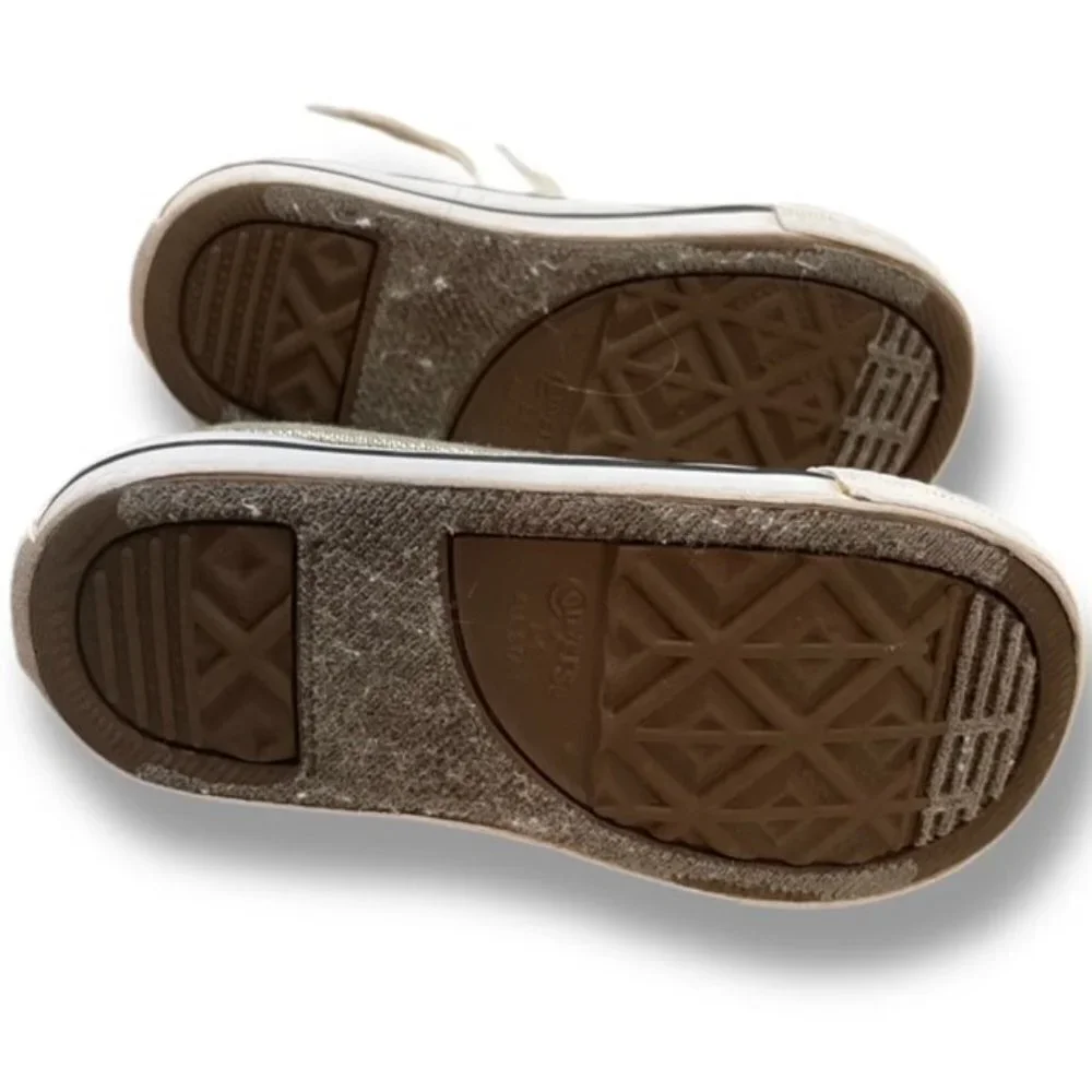 Metallic Gold/Silver Converse All-Star Sneakers